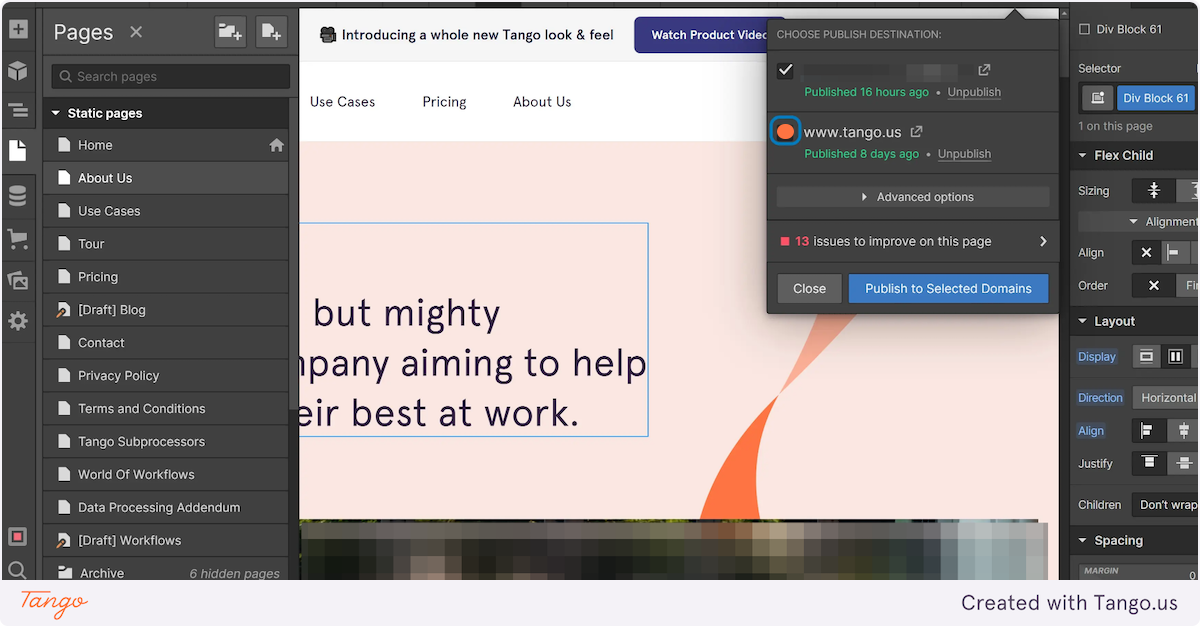 Choose Publish Destination