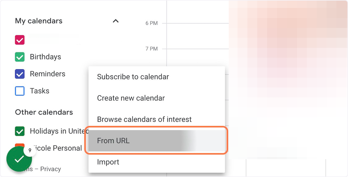 Click on "From URL"