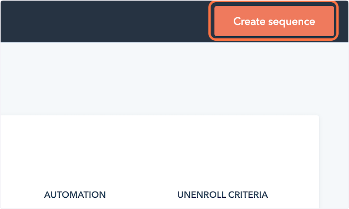 Click on Create Sequence