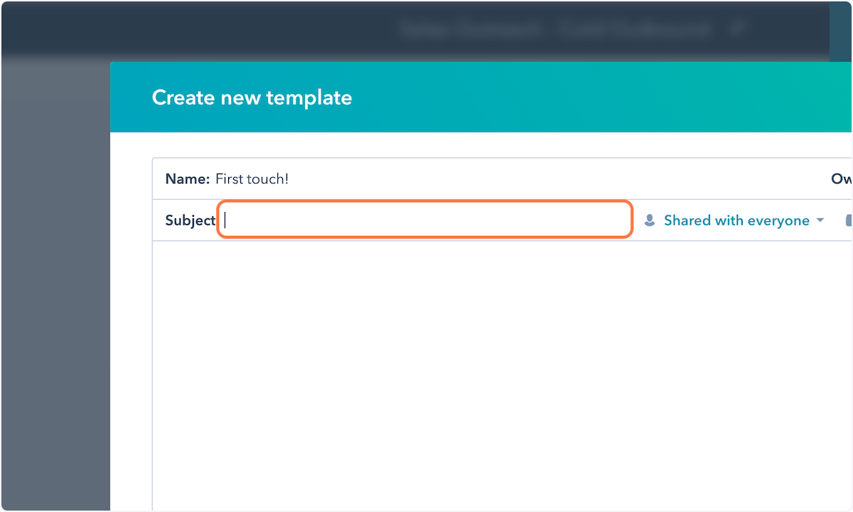 Add subject