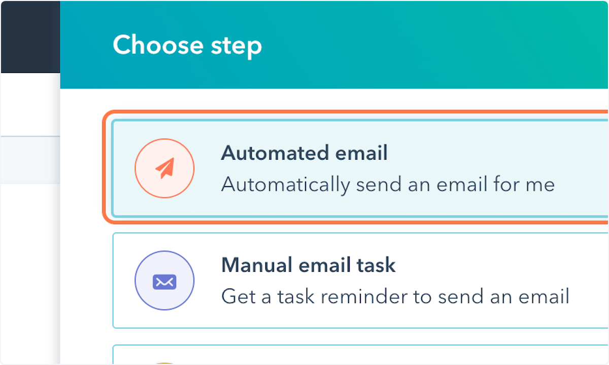 Add automated email - this will send right away when someone is enrolled