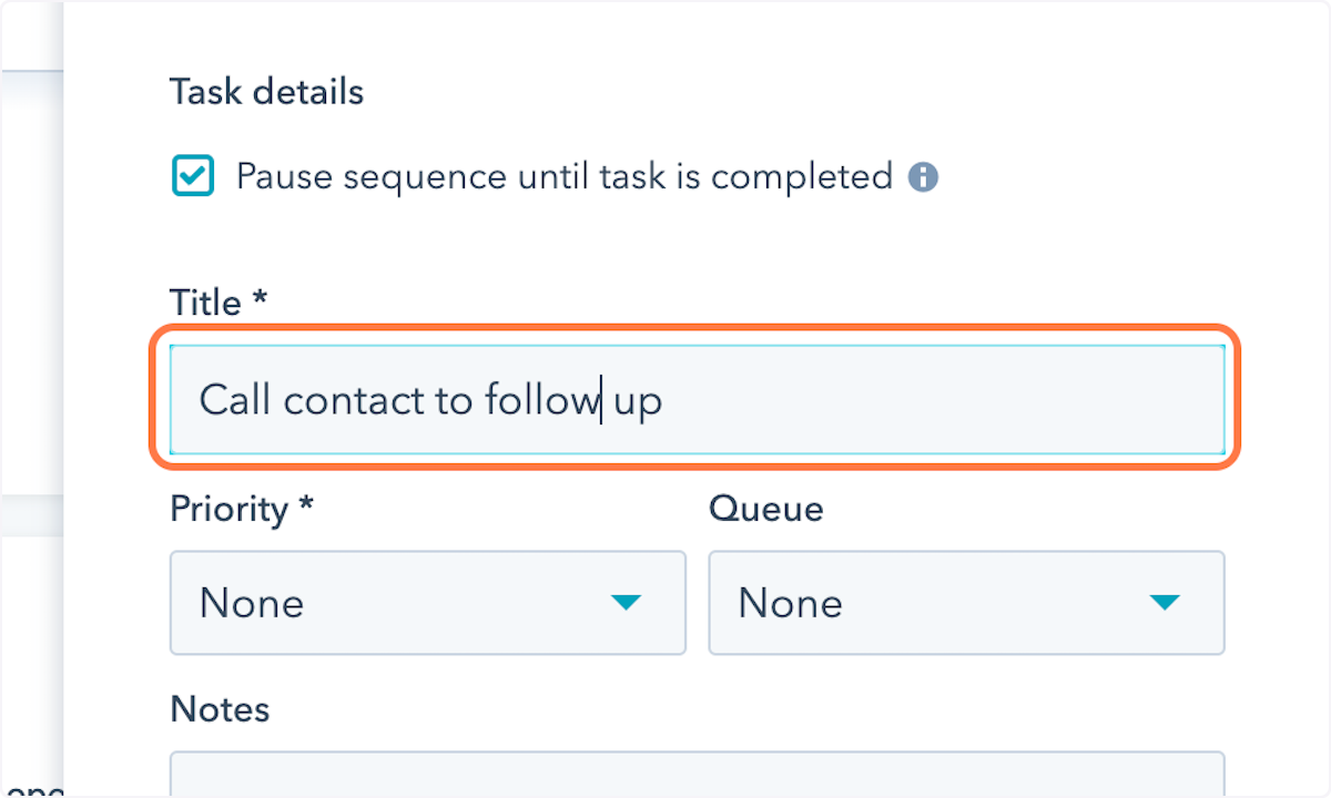 Add follow up / call task