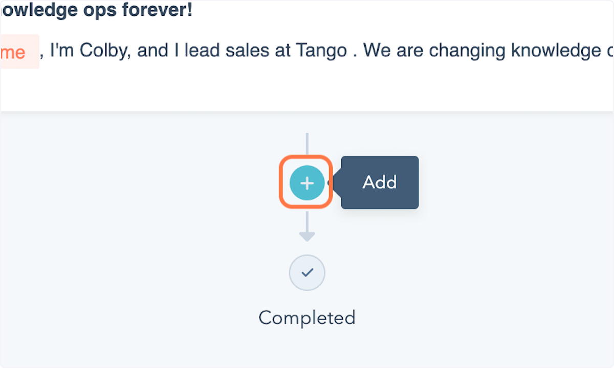 Add follow up email from a template you already created