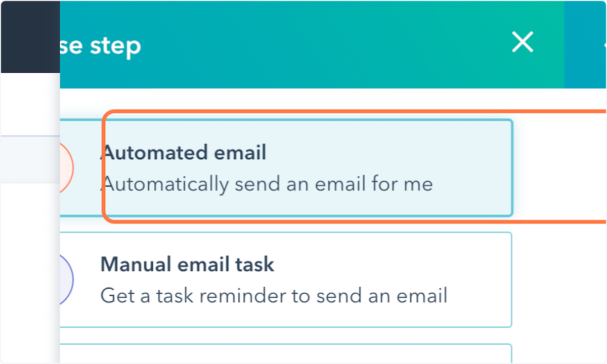 Add follow up email from a template you already created