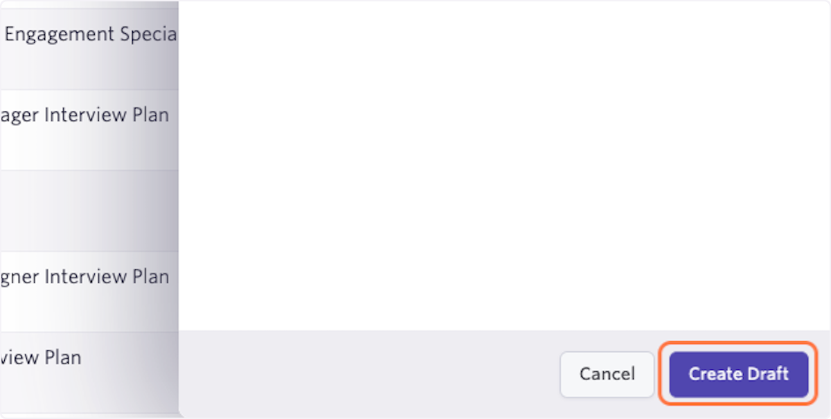 Click on Create Draft
