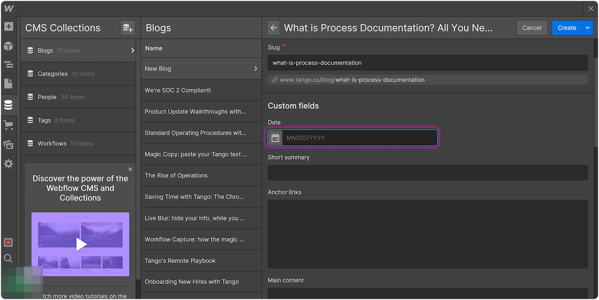 Set Date that you want to show up on Article for viewers