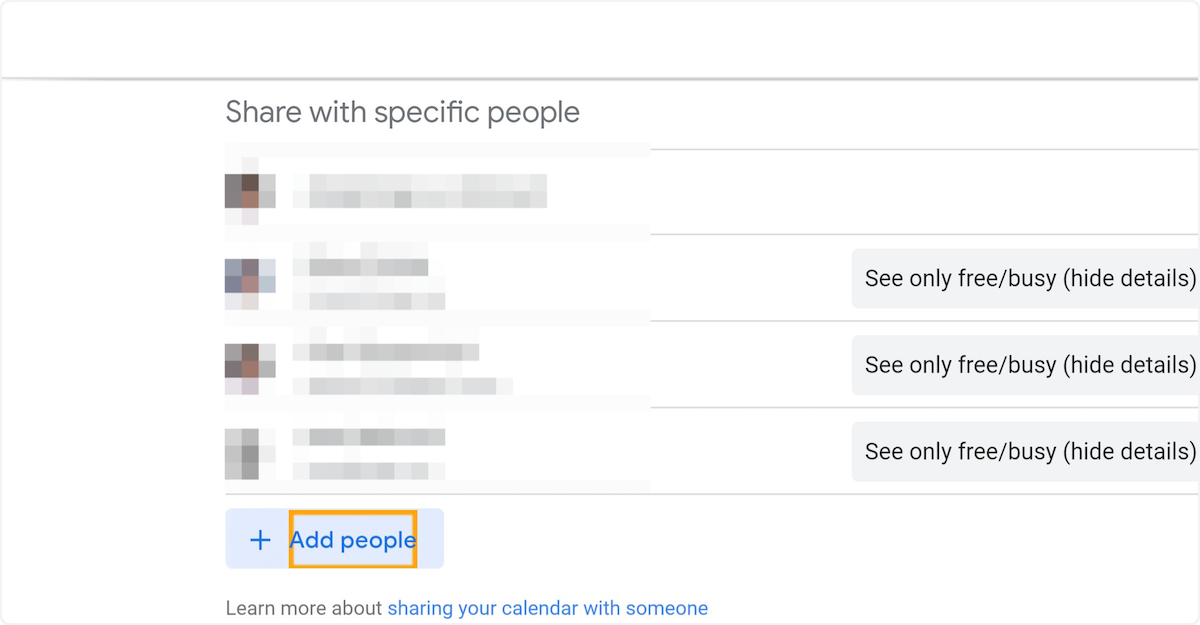 Click on "Add people"