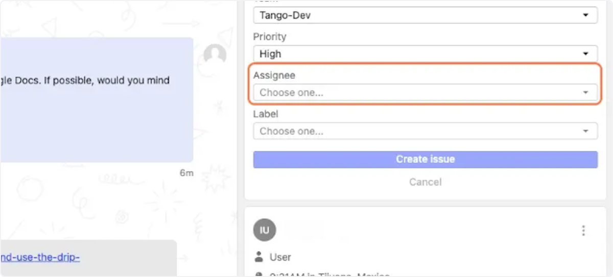 If you know the name of who should be working on the ticket, you can assign it out