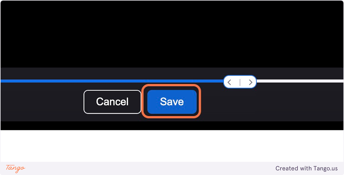 Click on "Save" once complete