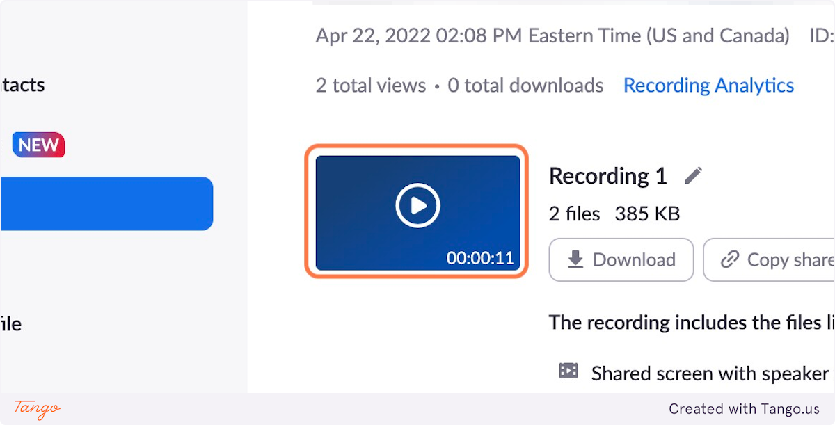 Click on "Play"