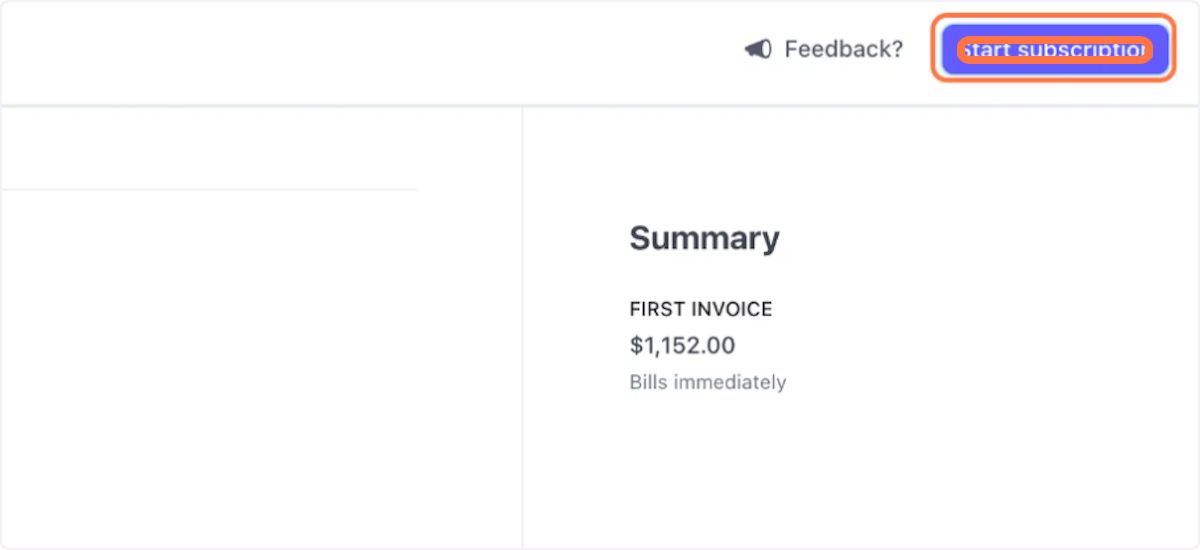 Click on Start subscription