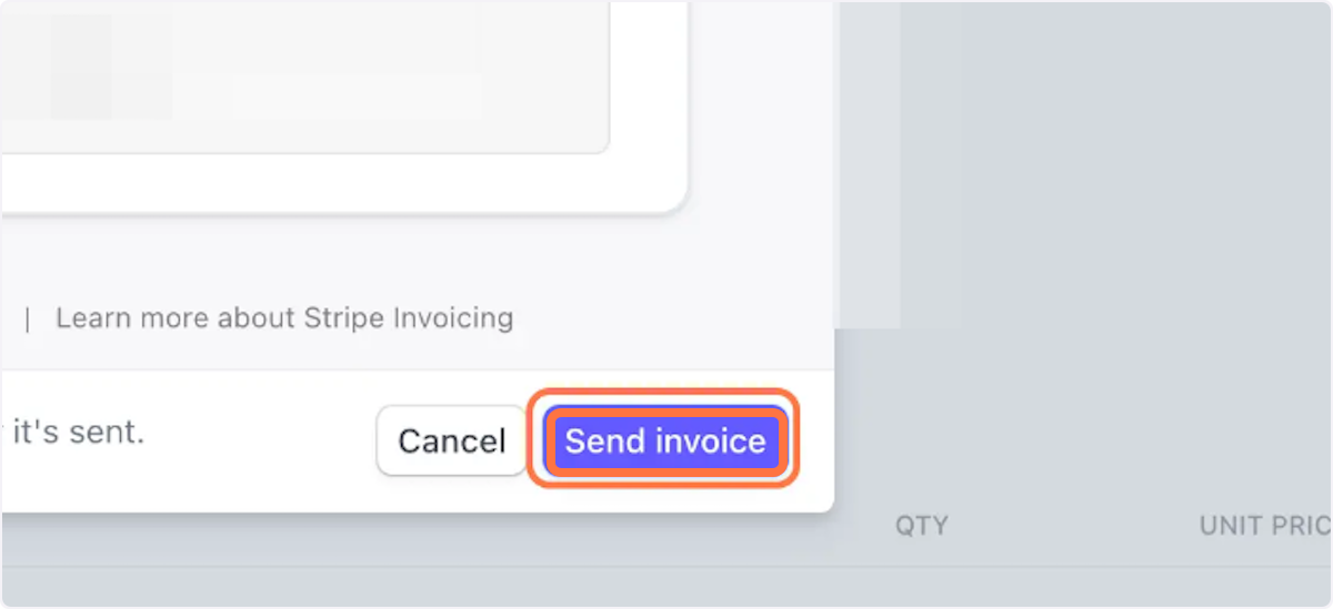Click on Send invoice to send the invoice immediately and start the subscription!