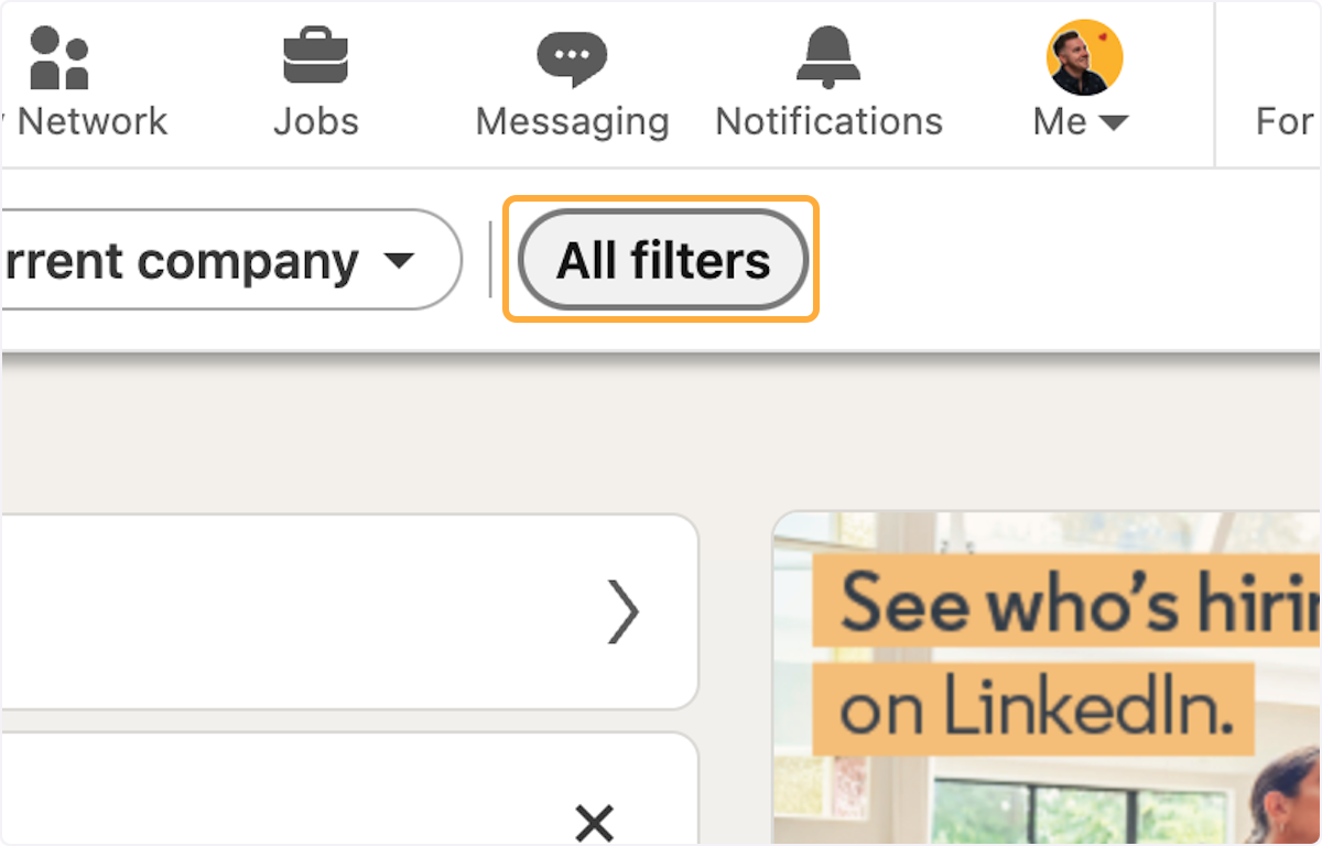 Click on All filters