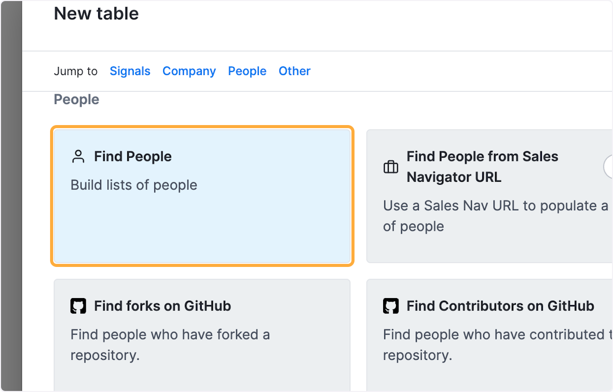 Click on Find People…