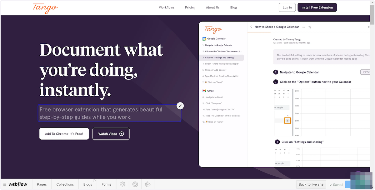 You're now on the "Editor version of the website. Click on any text blocks to edit!