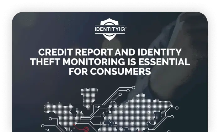 Cover of IdentityIQ's Credit Report and Identity Theft Monitoring is Essential For Consumers Report
