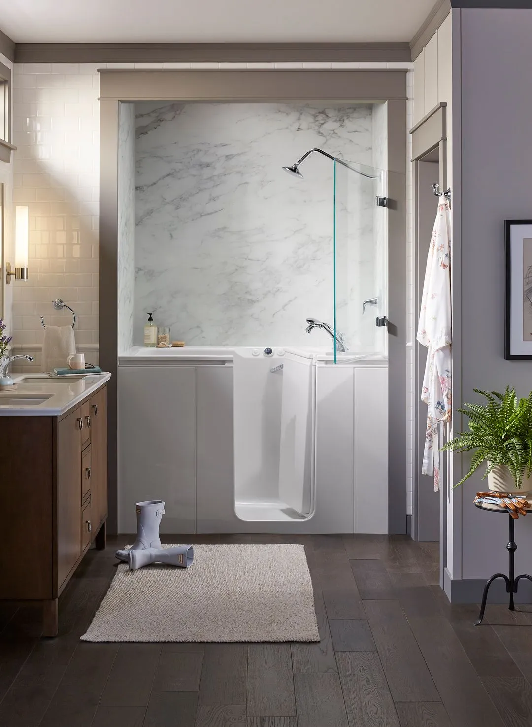 safe walk in tub with shower