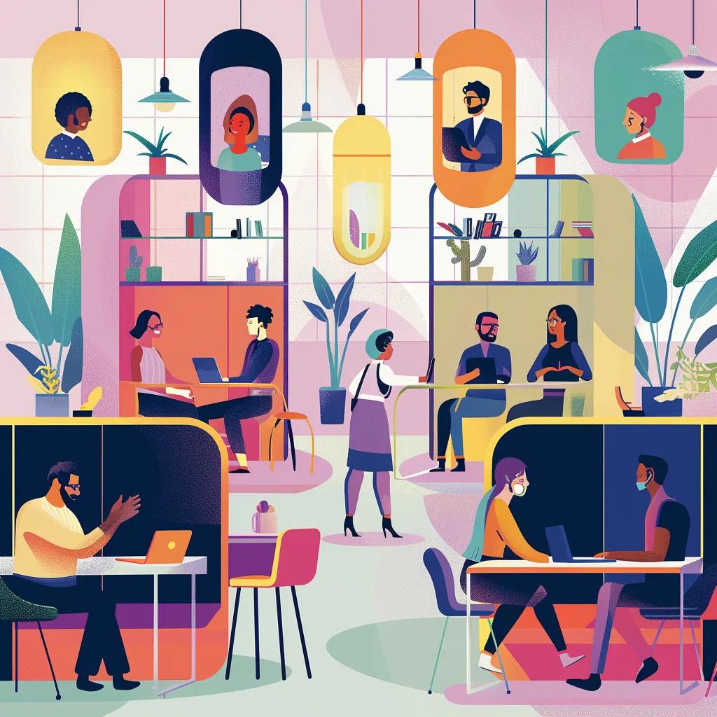 Diverse professionals collaborating in a modern office, representing offshore virtual assistant pods and teamwork