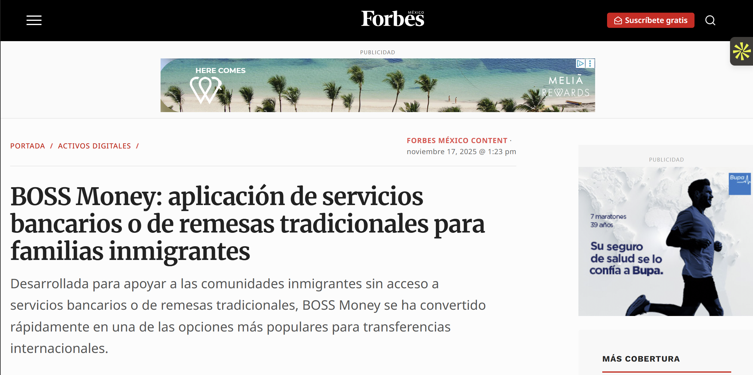 Forbes Mexico placement