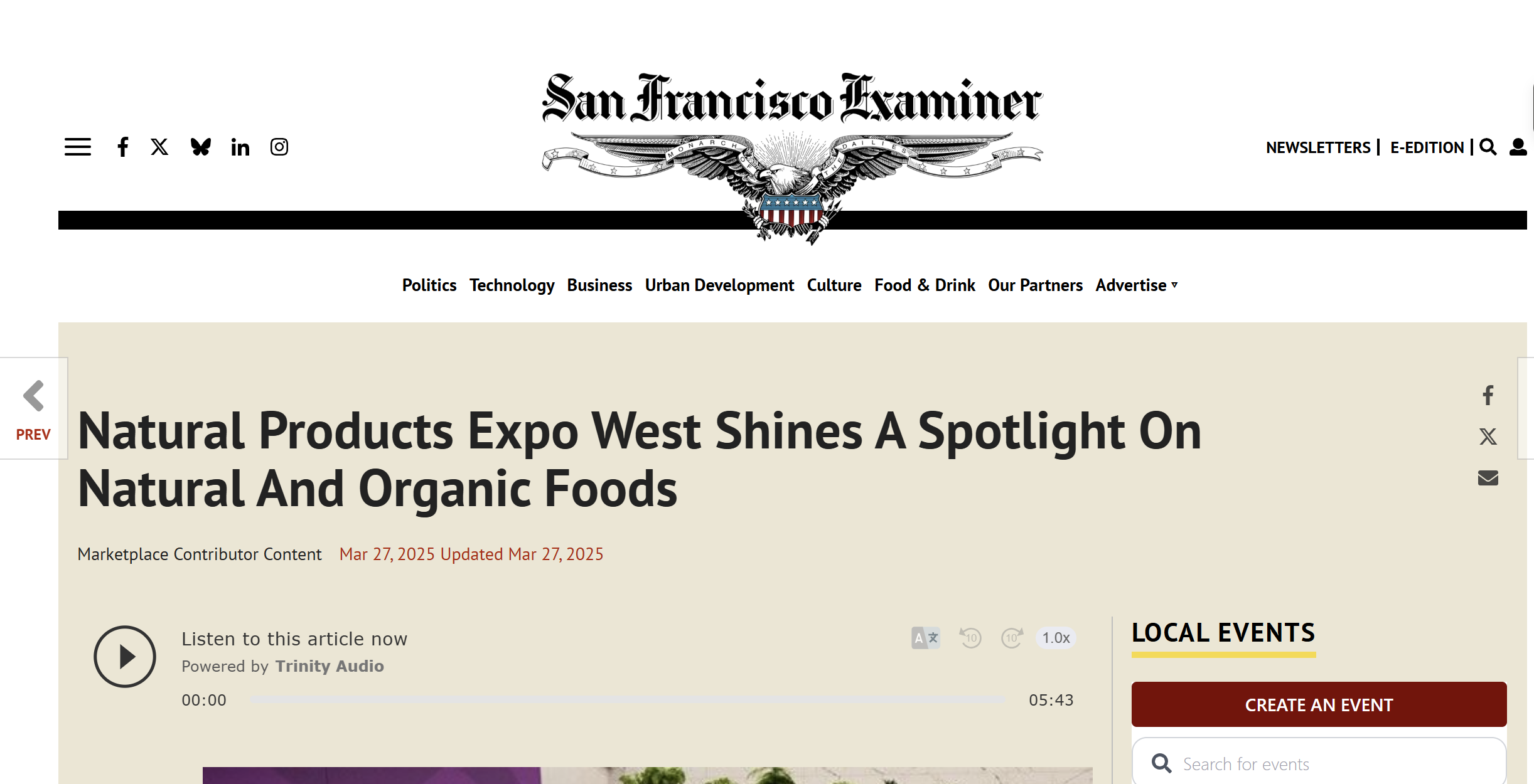 SF Examiner placement