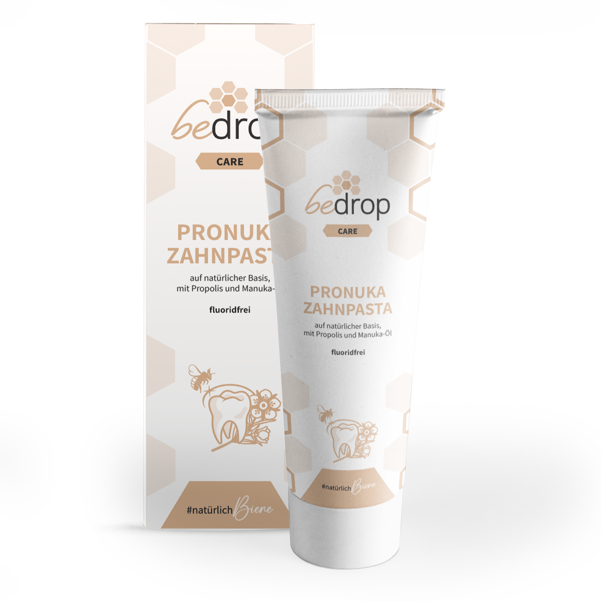 Pronuka Zahnpasta / Zahncreme mit Propolis & Manuka-Öl, fluoridfrei & natürlich - 75ml