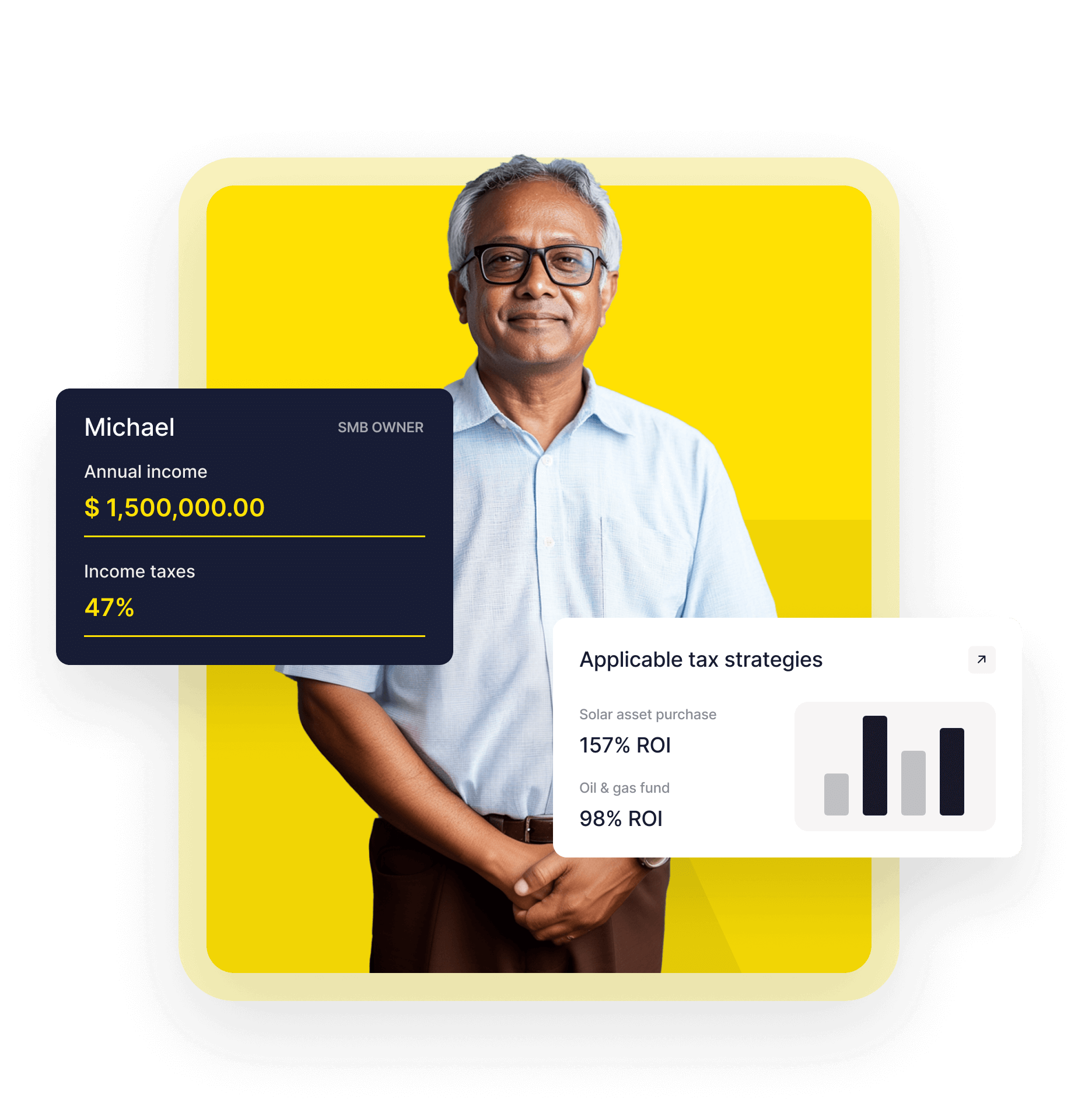 A card with a picture of a man on it.