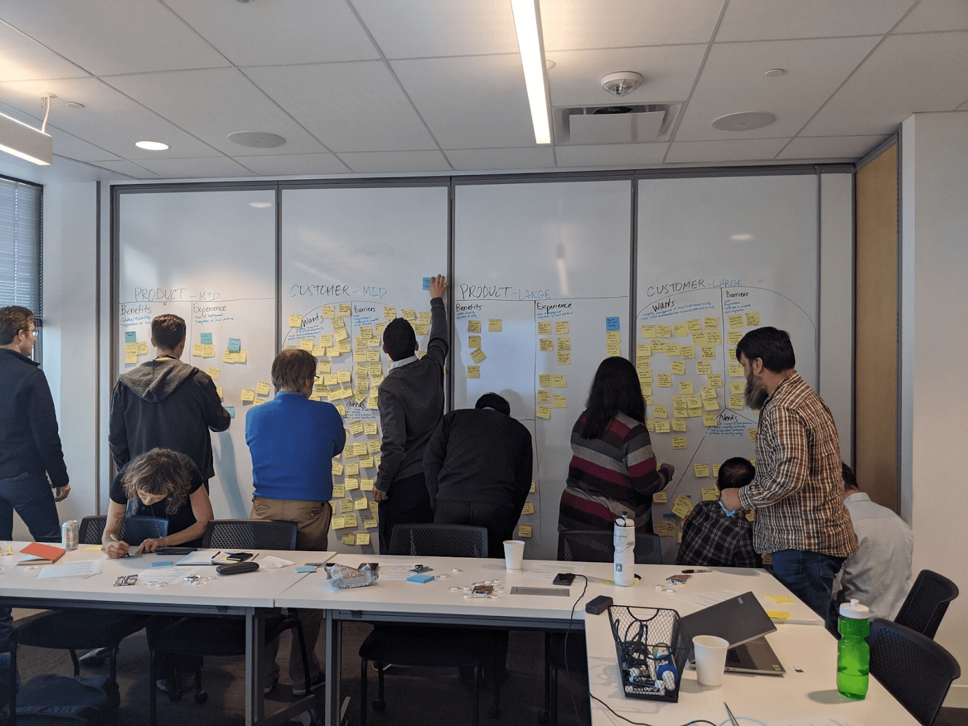 Scientist working with scientific research software