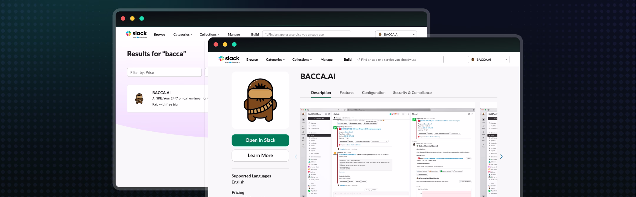 Bacca is Officially Listed on the Slack App Marketplace