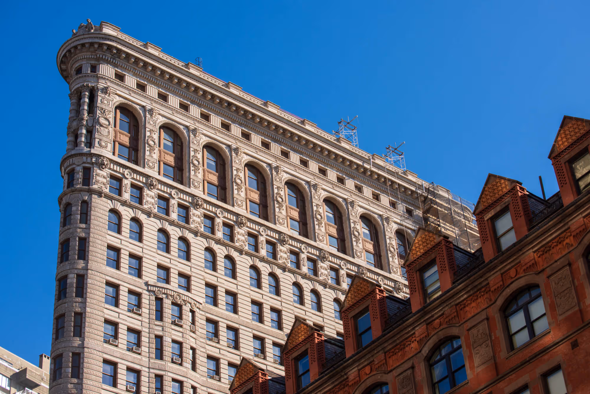 The Flatiron building in New York. 