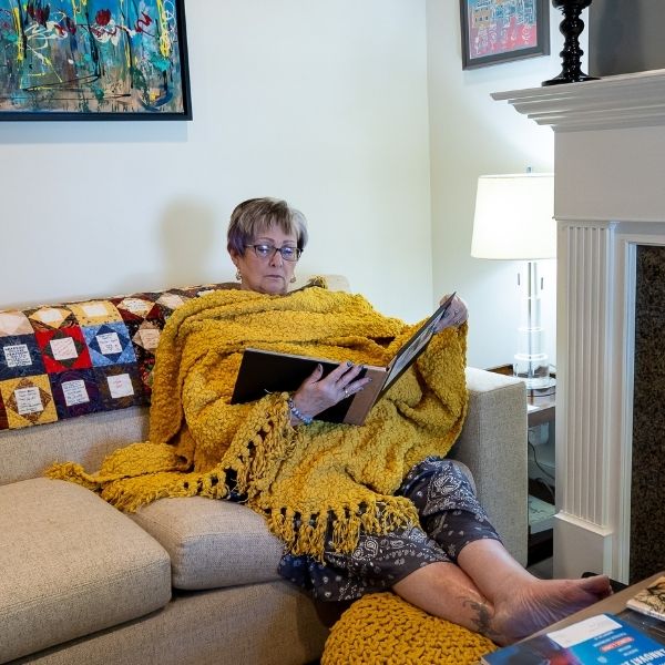 woman staying at compassion house