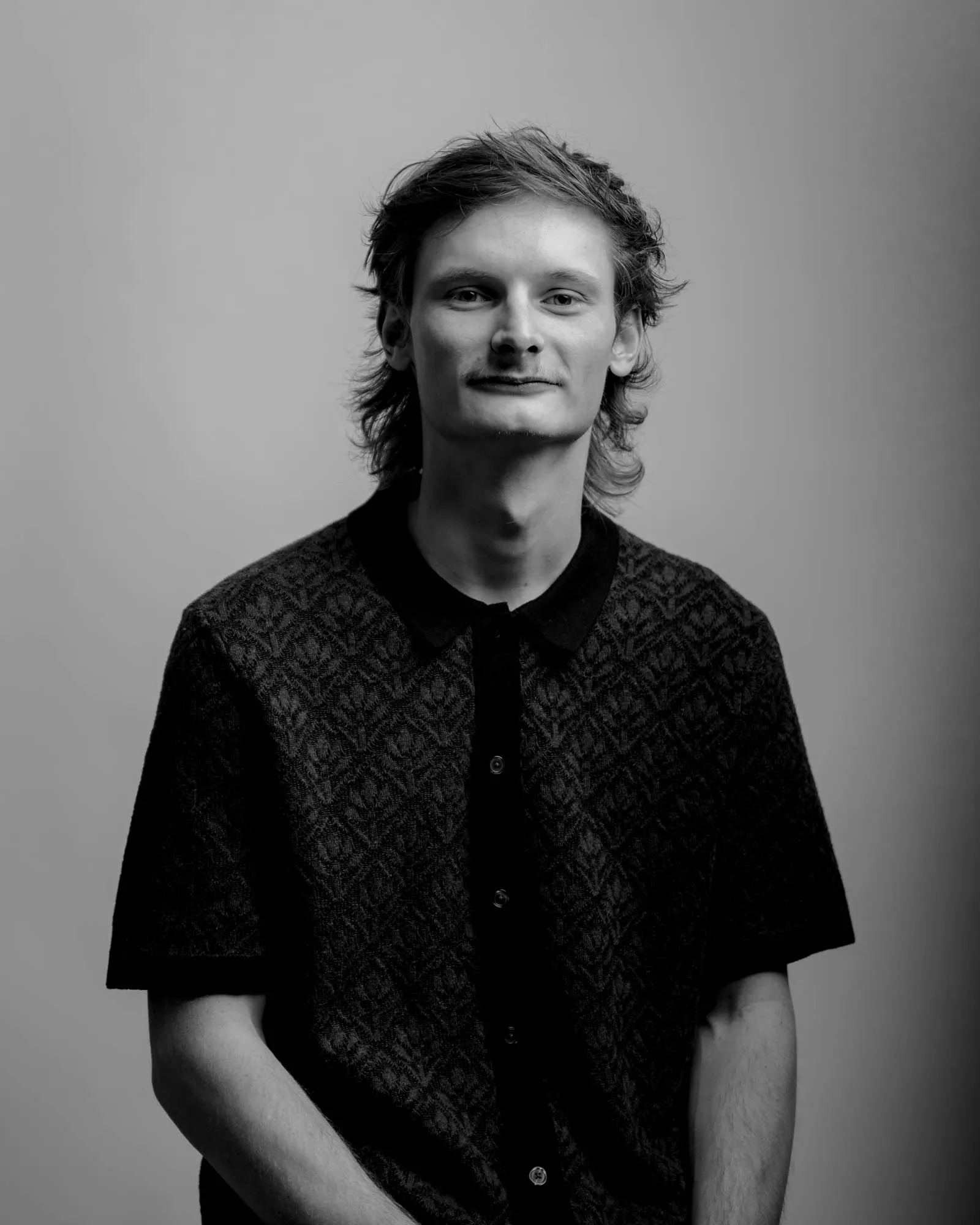 B&W Portrait of Noah Anutta
