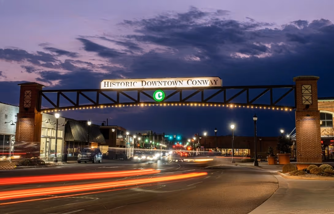 A photo of Historic Downtown Conway.