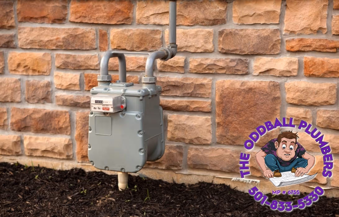 A photo of a freshly installed Gas Meter.