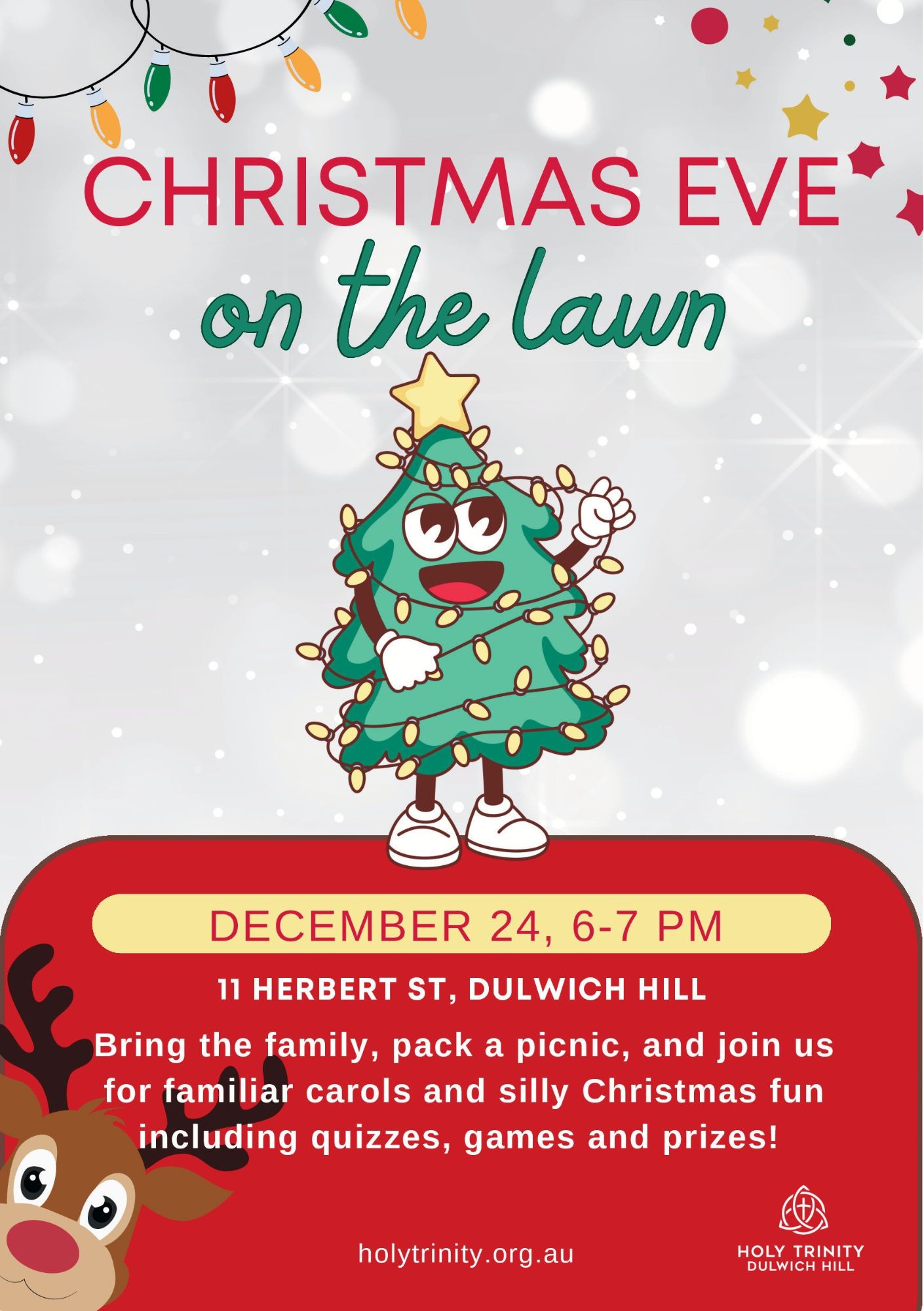 Christmas Eve on the lawn