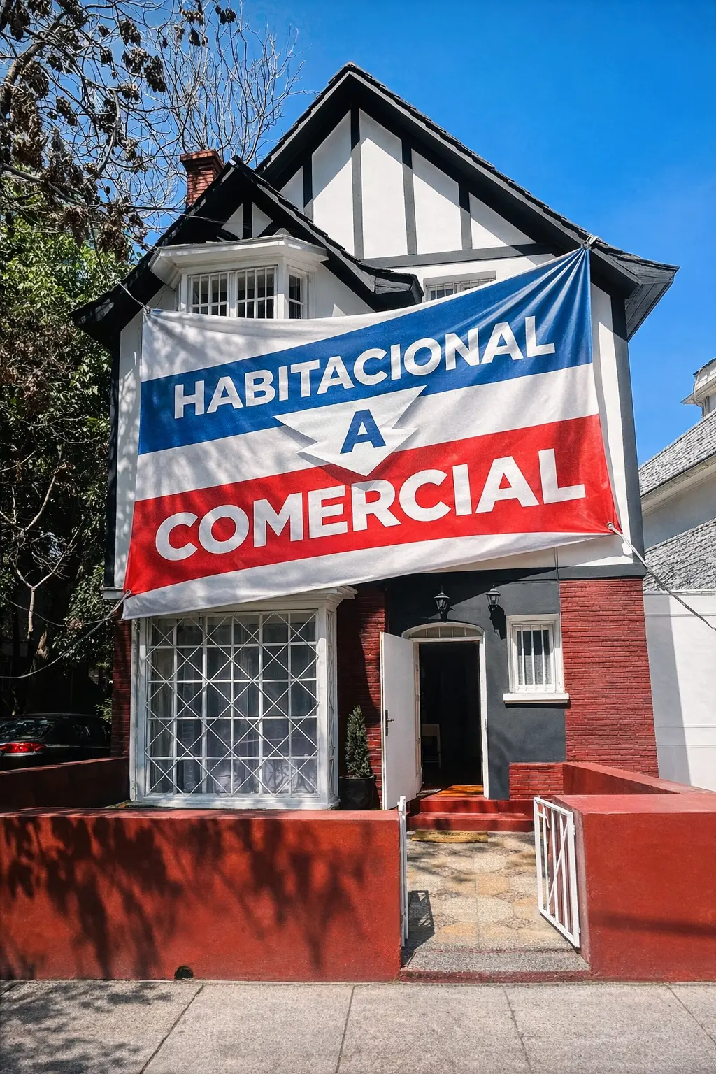 ¿Cómo cambian las contribuciones al pasar una propiedad de habitacional a comercial?