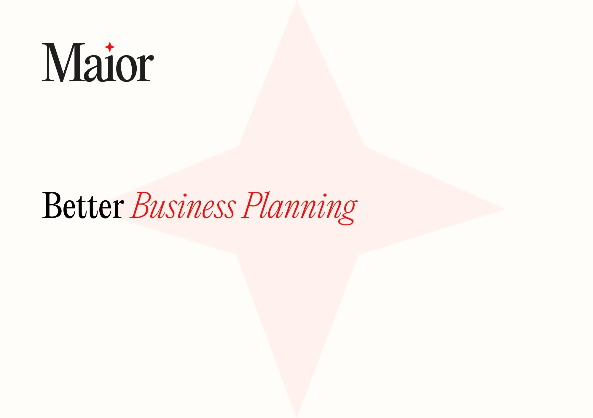Better Business Planning