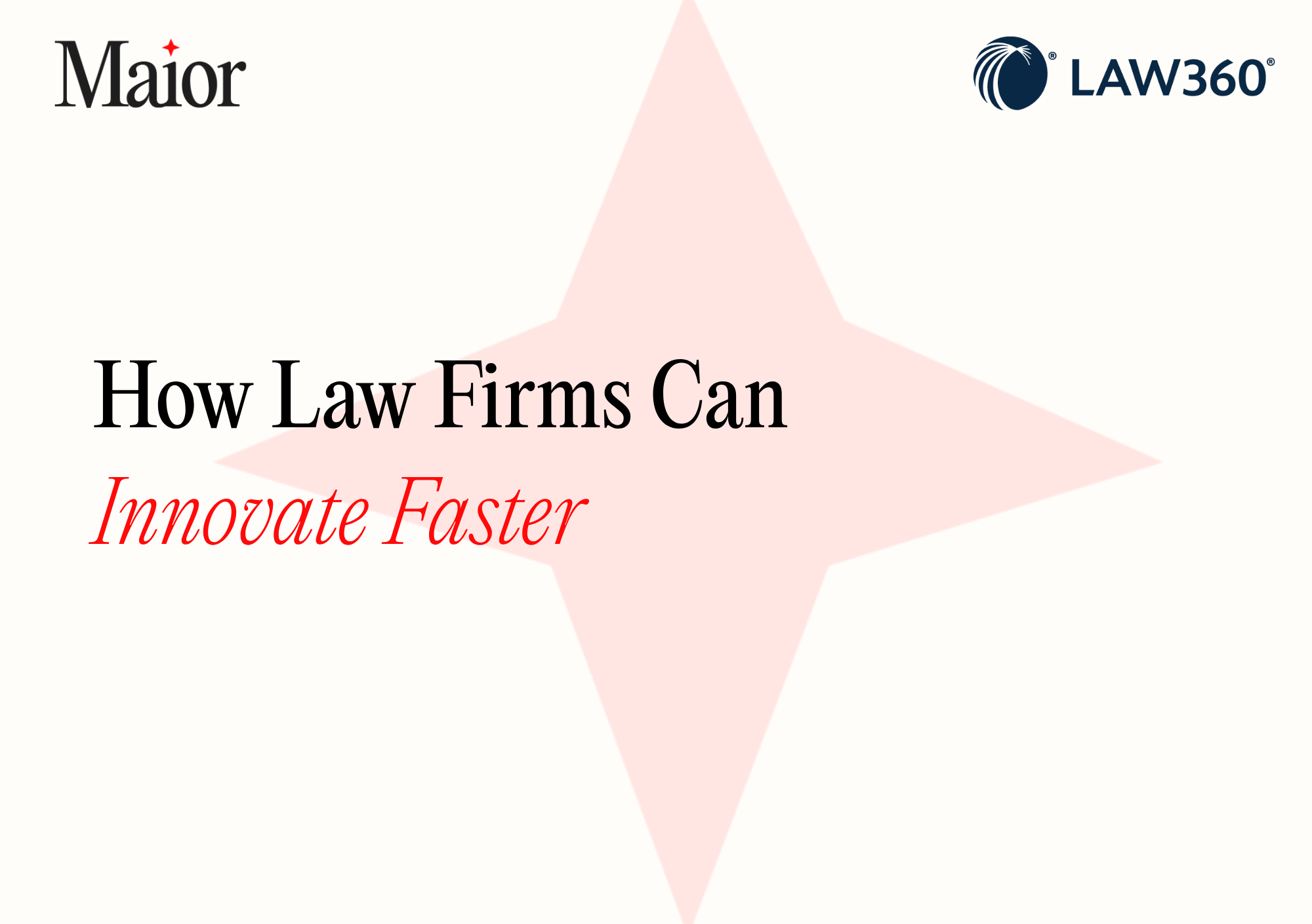 How Law Firms Can Innovate Faster