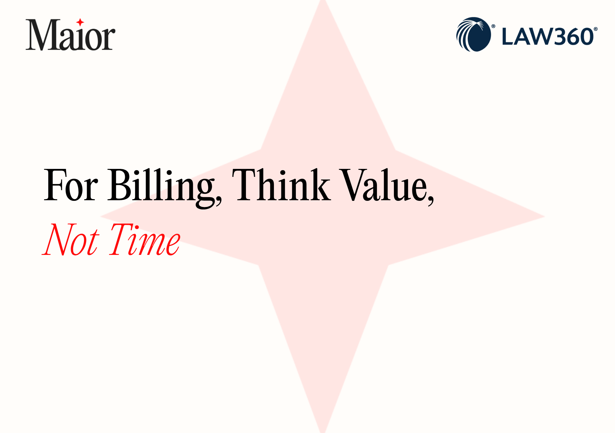 For Billing, Think Value, Not Time