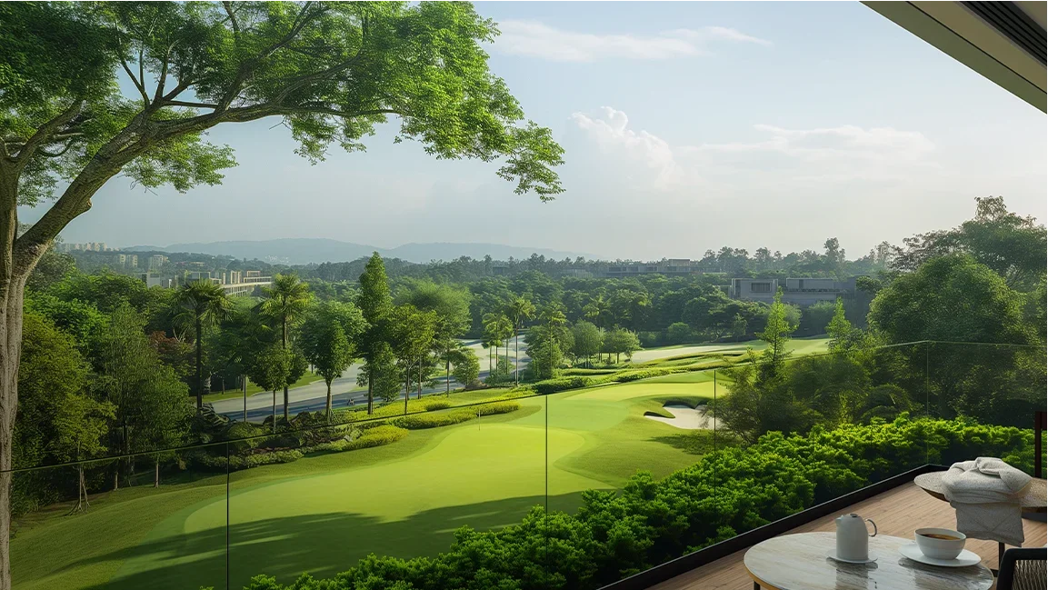 Golf community at New Airport City
