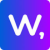 White stylized letter 'w' on a blue-to-purple gradient rounded square background.