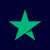 Green five-pointed star icon on a white background.