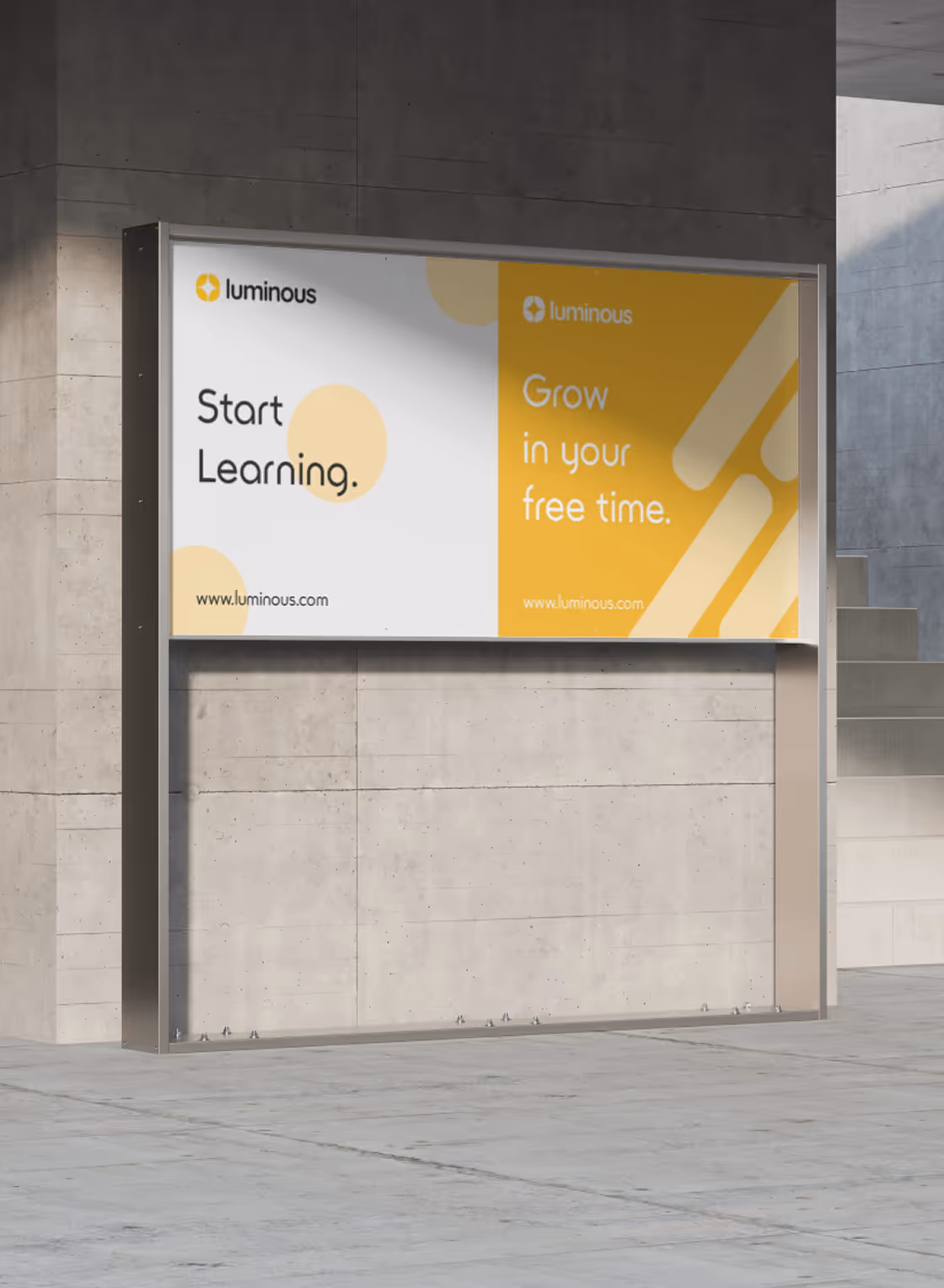 Outdoor advertising mockup