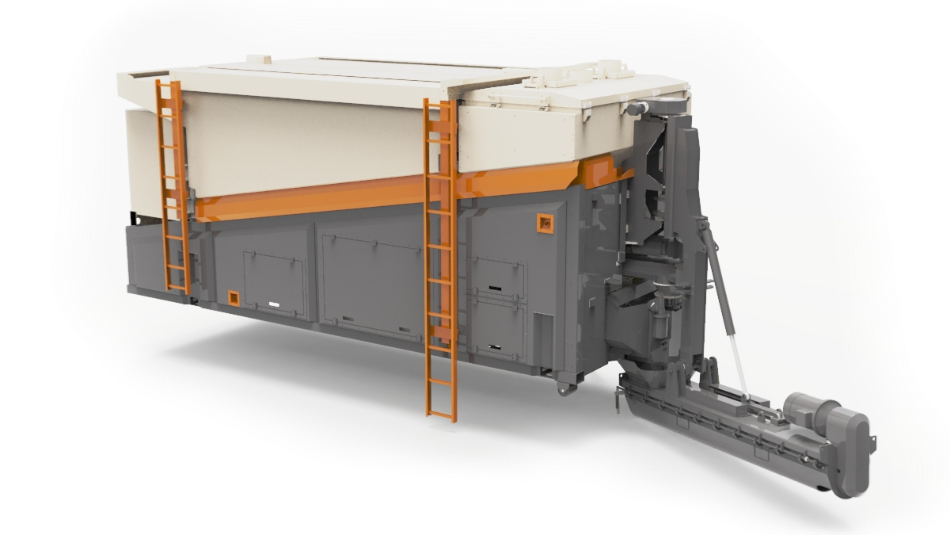 Concrete batching plant machinery