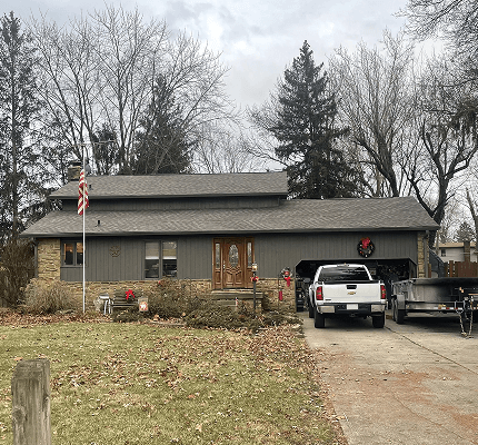 Finished roof project from roofing contractor Brothers Who Roof and Construction