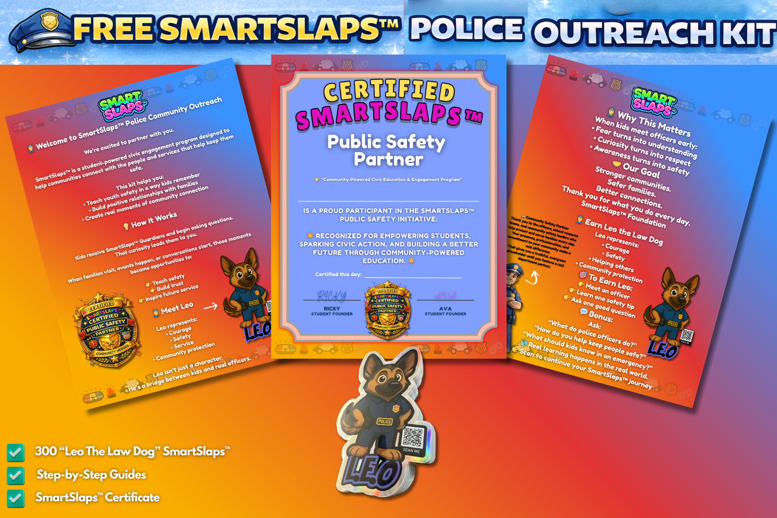 Free SmartSlaps Police Community Outreach Kit