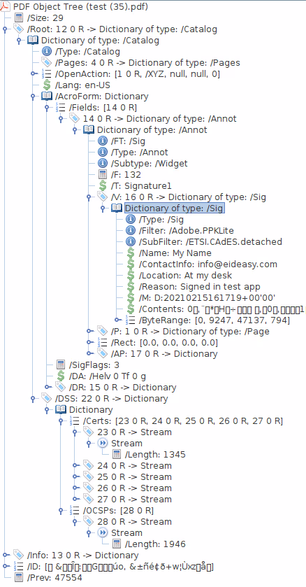 Proceso de firma digital con la interfaz de plataforma eID Easy en la pantalla de un ordenador