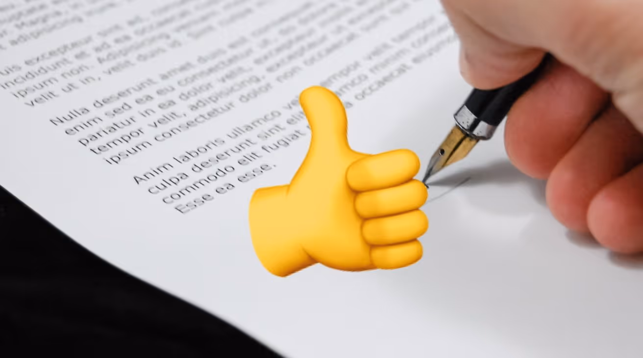 Digital e-signature on a document with a pen, representing secure online signing and electronic document management