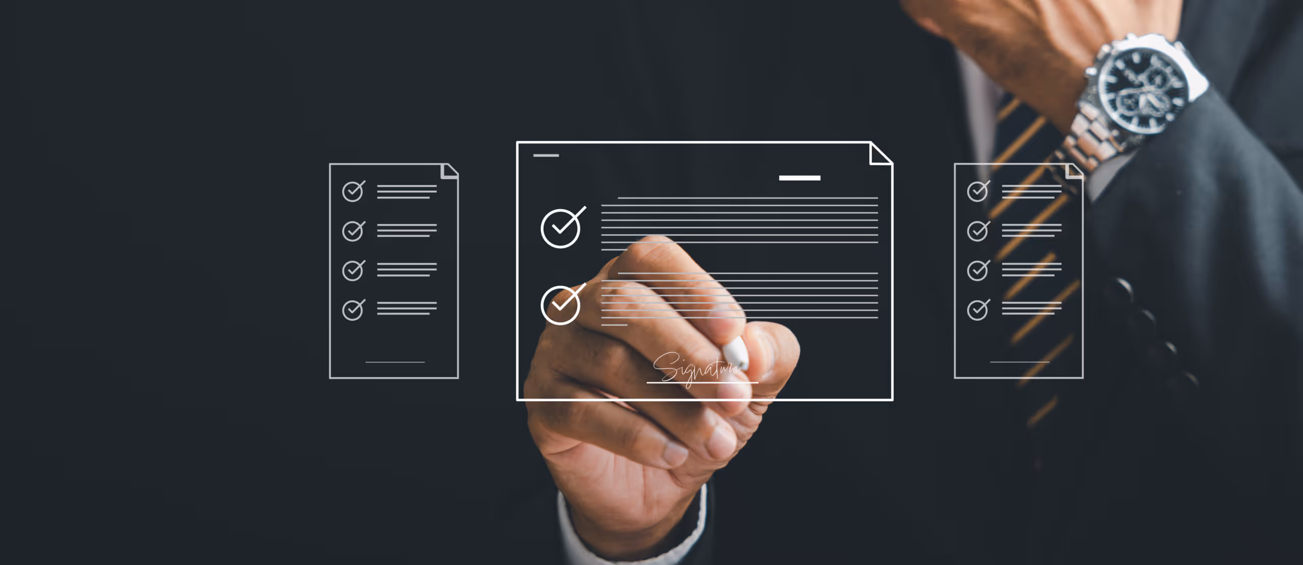 Espacio de trabajo de oficina moderno con computadora portátil, taza de café y planta sobre escritorio de madera