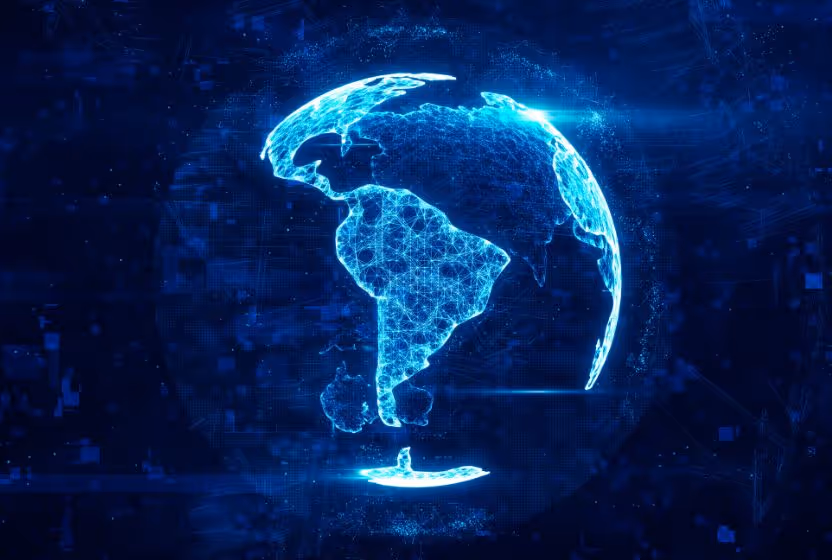 Concepto moderno de verificación de identidad digital con elementos de diseño abstracto, noviembre de 2024