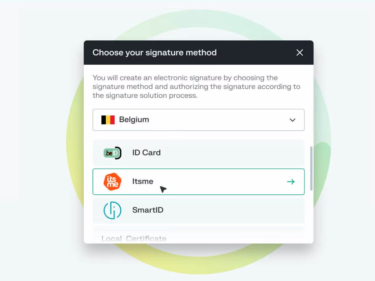 eID Easy and itsme API integration
